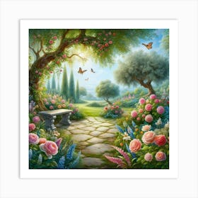 Garden of Peace-6 Art Print