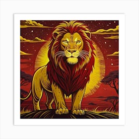 Lion King 1 Art Print