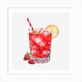 Strawberry Lemonade 7 Art Print