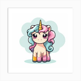 Cute Unicorn 272 Art Print