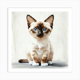 Siamese Cat 1 Art Print