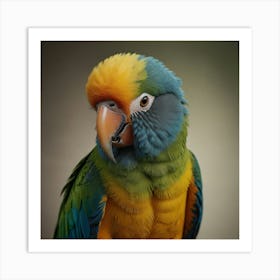 Colorful Parrot Art Print