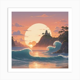 Asian Landscape Art Print