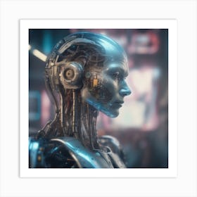 Robot Woman 64 Art Print