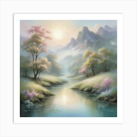 Chinese Landscape Painting Art Print 1 Art Print