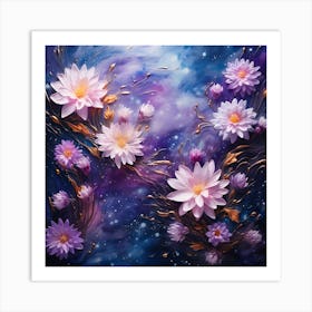 Lotus Flower Painting Art Print