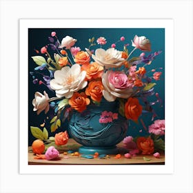 Flowers In A Vase Art Print