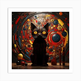 Mystical Meowscapes Art Print