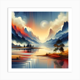 Abstract Landscape Painting 2 Art Print