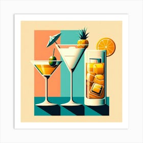 Cocktail Art Art Print