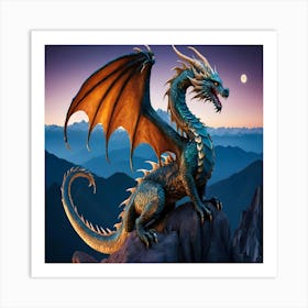 Dragon In The Sky 1 Art Print