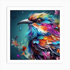 Colorful Bird Art Print