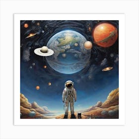 Space Traveler Art Print