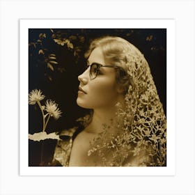 Portrait Of A Young Woman Art Print