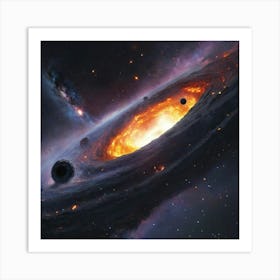 Black Hole In Space Art Print