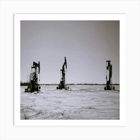 Petrol Prairie Art Print