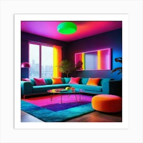 Colorful Living Room 3 Art Print