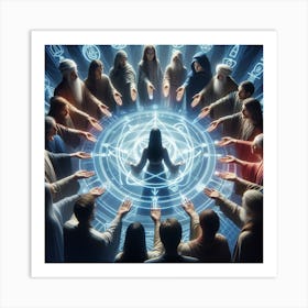 Circle Of People 1 Art Print