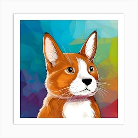 Corgi Portrait 1 Art Print