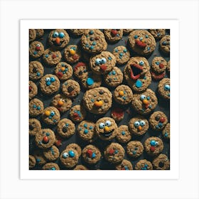 Cookie Monsters Art Print