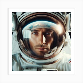 Astronaut In Space Art Print