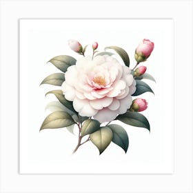 Flower of Camellia 1 Art Print