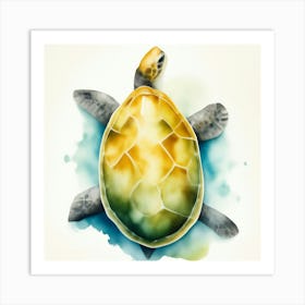 Watercolor Sea Turtle Art Print