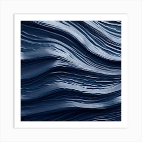 Blue Waves Art Print