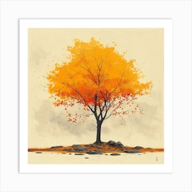 Autumn Tree Art Print