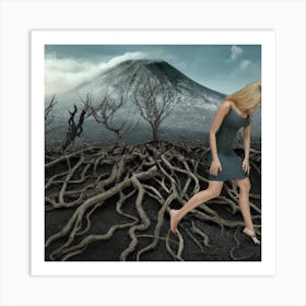 Woman With Roots 002 Art Print