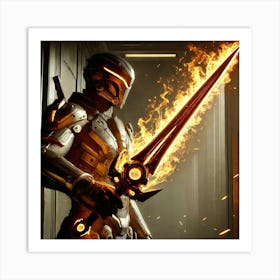 Emberblade Commandos Flame Activated Blades Art Print