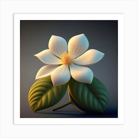 Magnolia Flower 3 Art Print