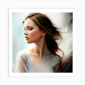 Portrait Of A Woman 3 Art Print