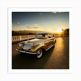 Firefly Timeless Elegance Of A Classic Vintage Car 30309 (5) Art Print