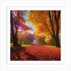 Autumn Leaves Art Print