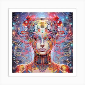 Futuristic Woman 9 Art Print