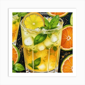 Orange Margarita Art Print