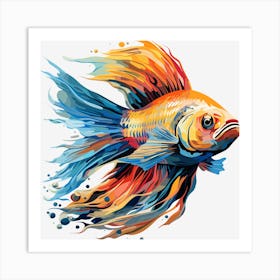 Siamese Catfish Art Print