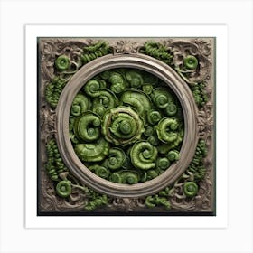 Ferns In A Frame 2 Art Print