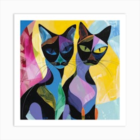 Kisha2849 Burmese Cats Colorful Picasso Style No Negative Space B3905702 Ac28 49d0 8fa2 00c3f2d2ea0d Art Print