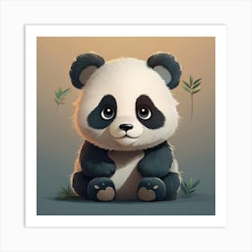 Baby panda Art Print