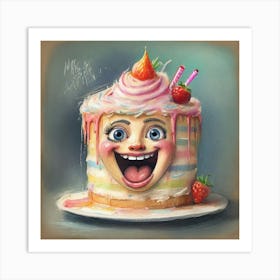 Clown Cake 1 Art Print