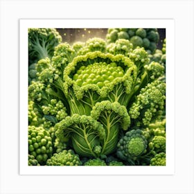 Florets Of Broccoli 12 Art Print