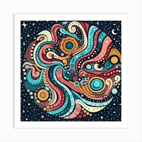 Abstract Psychedelic Art Art Print