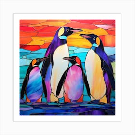 Penguins 2 Art Print