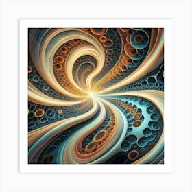 Interstellar laser light line pattern abstract art 24 Art Print