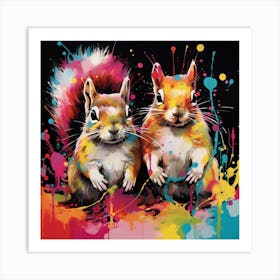 Two Squirrels 1 Art Print