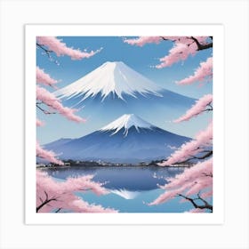 Mt Fuji In Japan The Highest Mountain In Japan Art Print