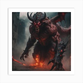 Demons In The City Art Print