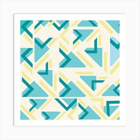 Abstract Geometric Pattern 1 Art Print